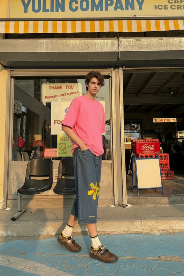 Patched jorts