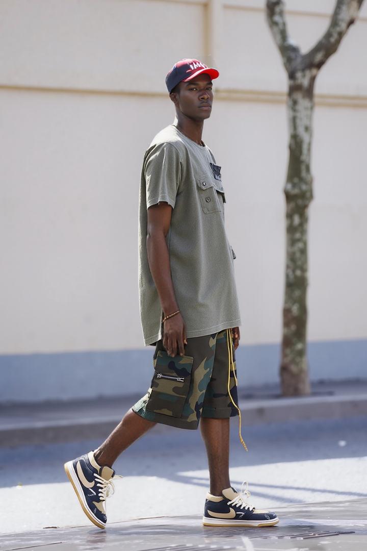 Camouflage jorts