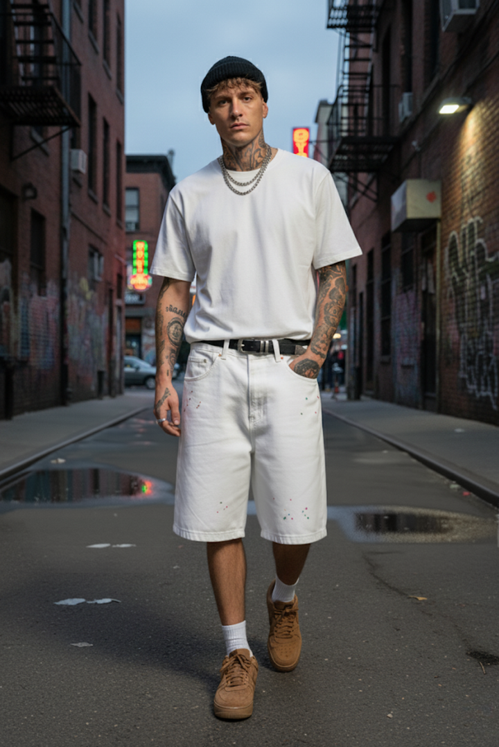 White jorts