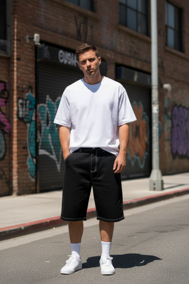 Low rise jorts