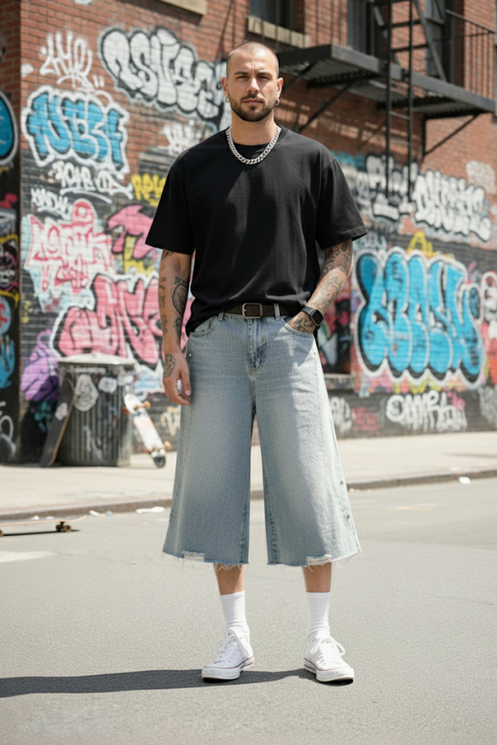 Ripped jorts