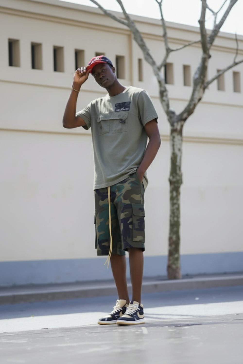 Camouflage jorts