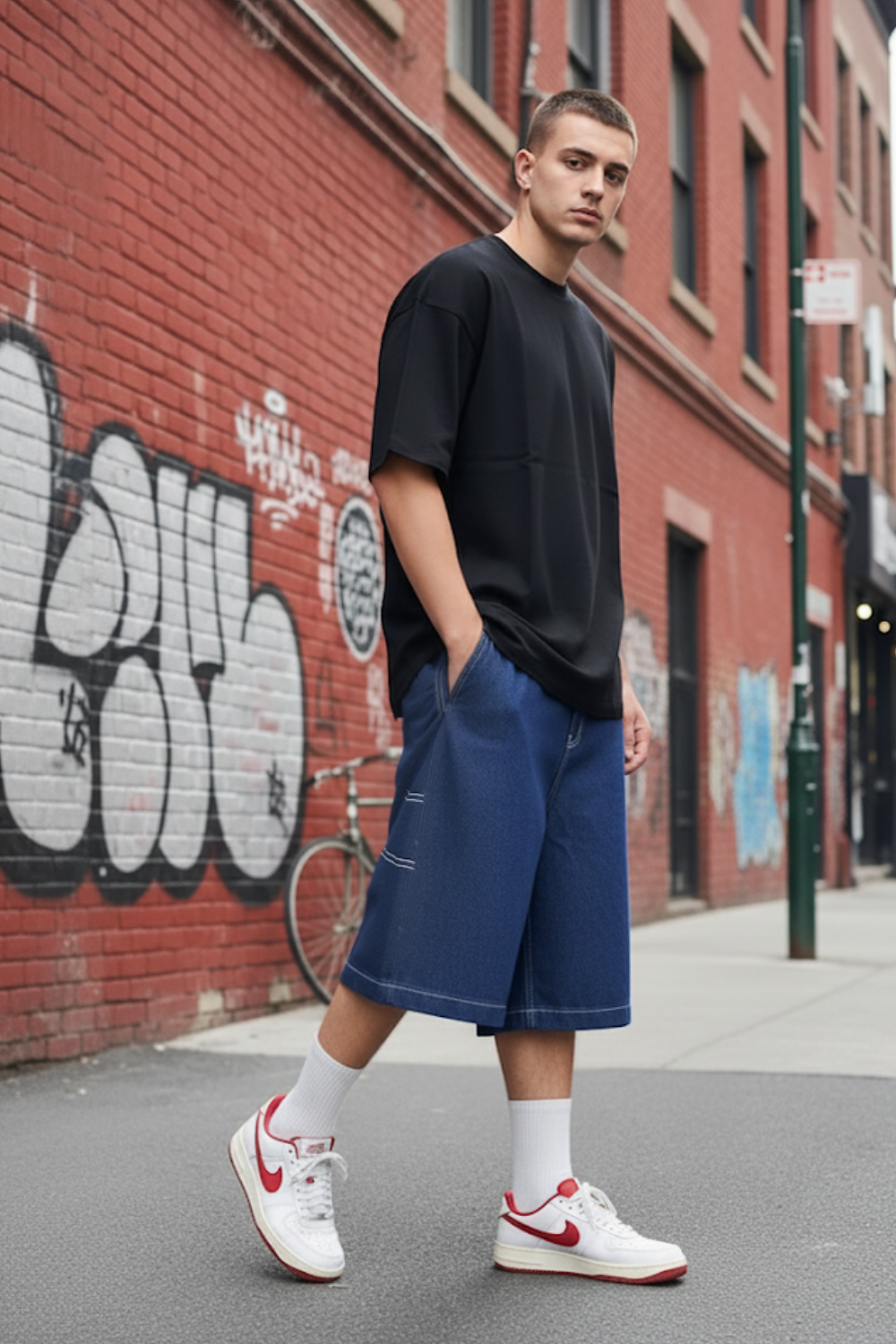 Jorts Dunkelblau
