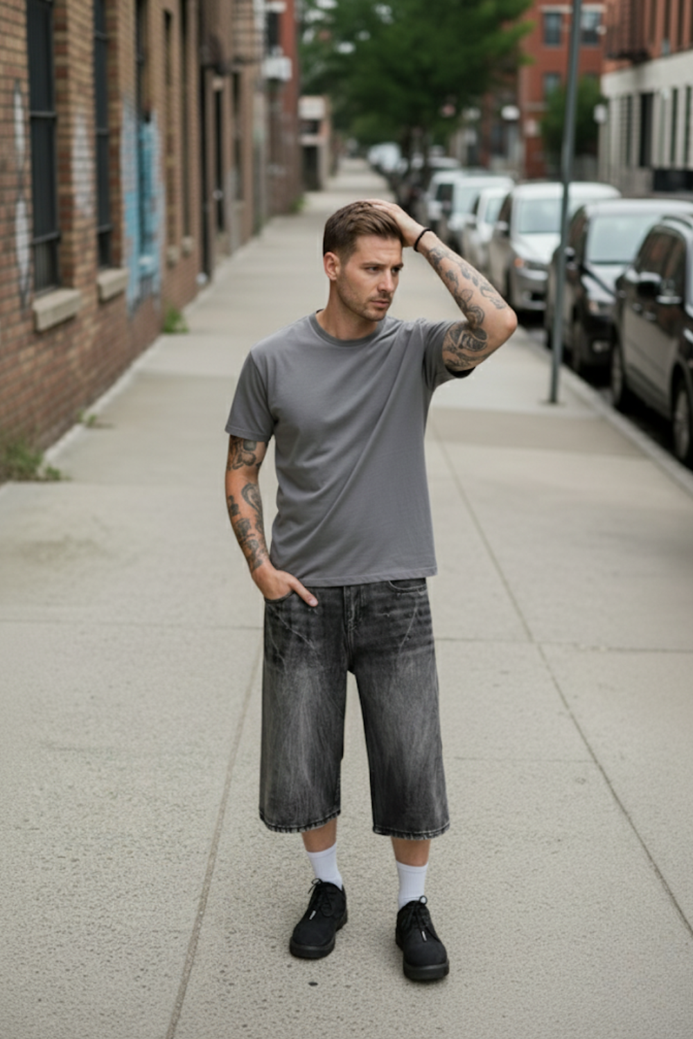 Graue Jorts