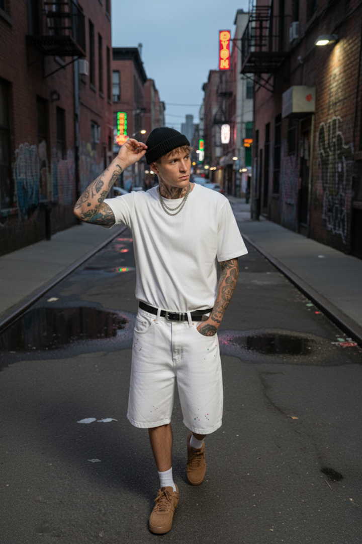 White jorts