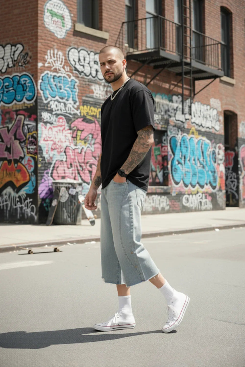 Ripped jorts