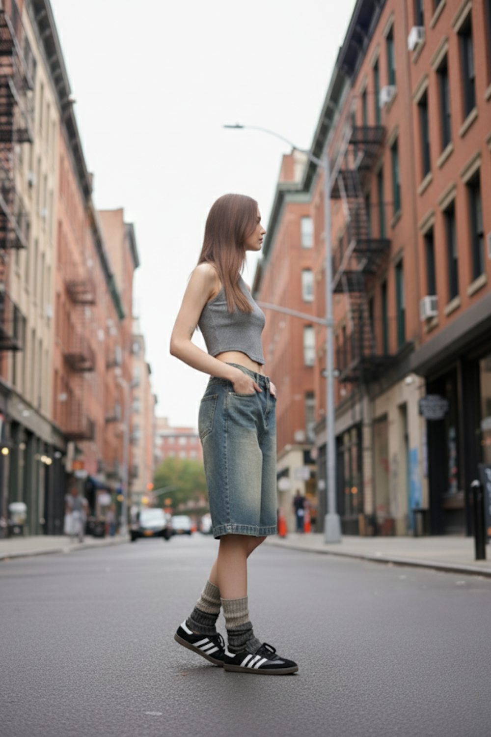 Jorts Hellblau
