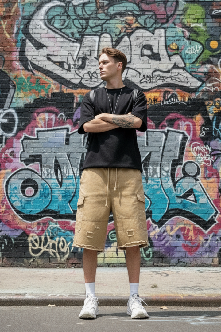 Beige jorts