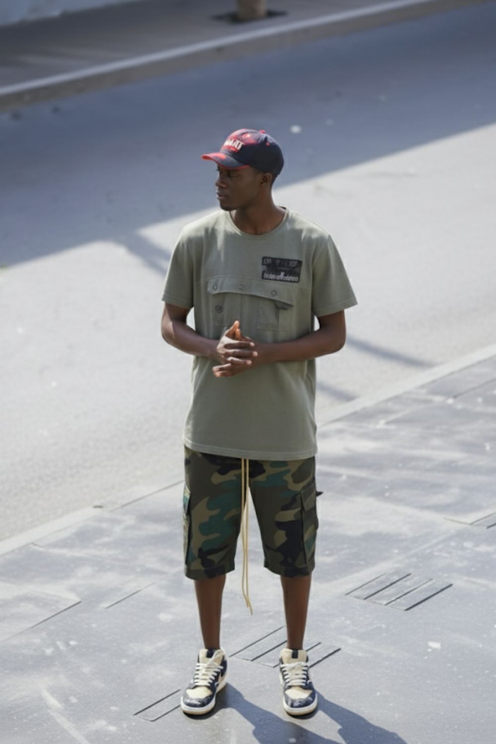 Camouflage jorts