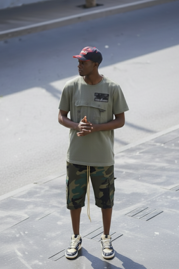 Camouflage jorts