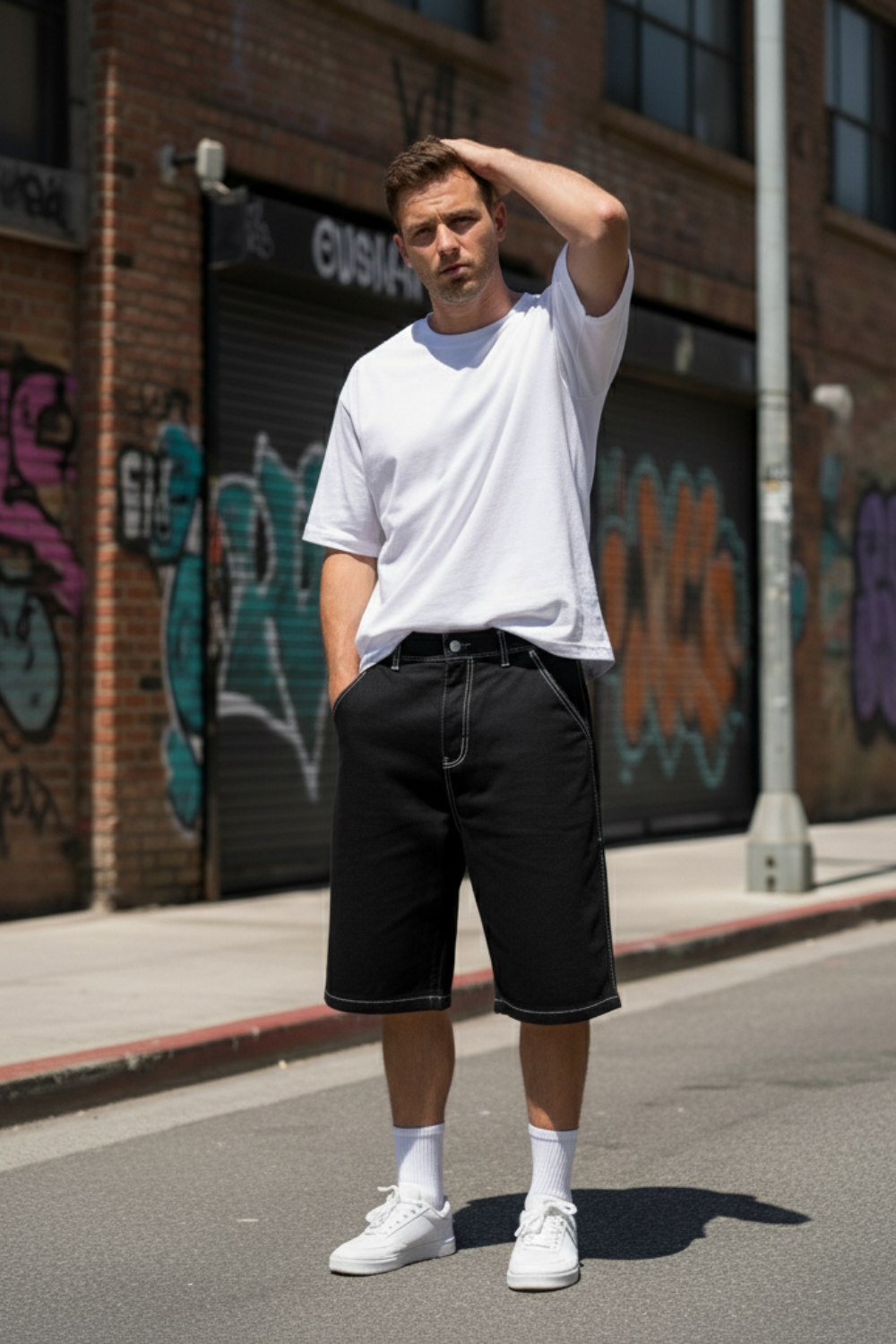 Low rise jorts