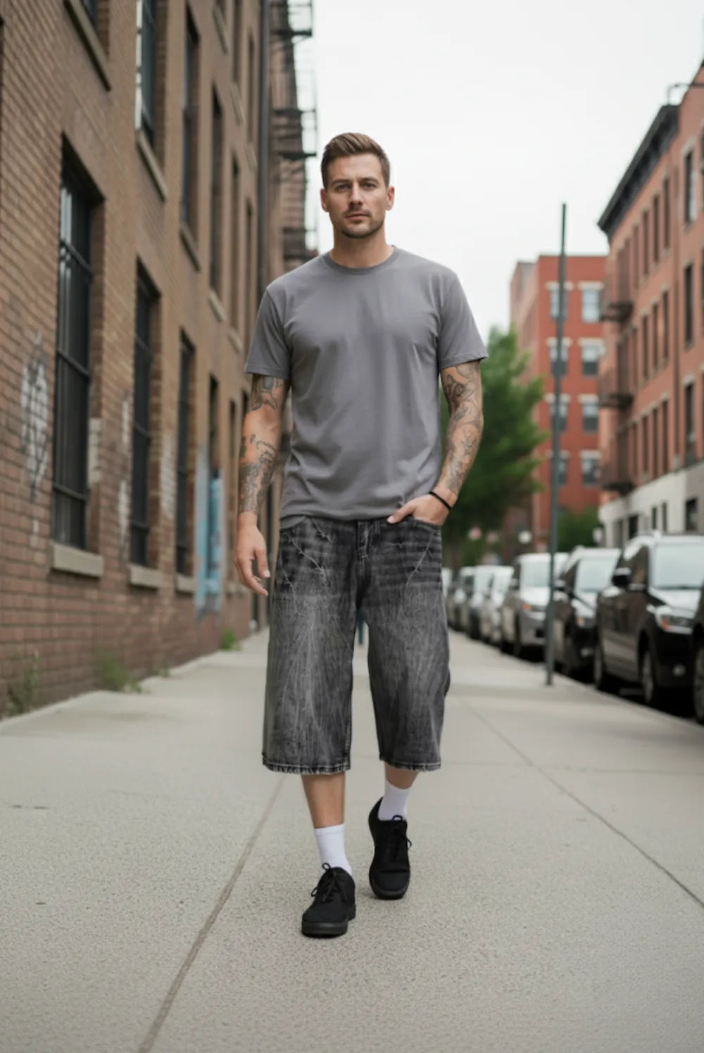 Graue Jorts
