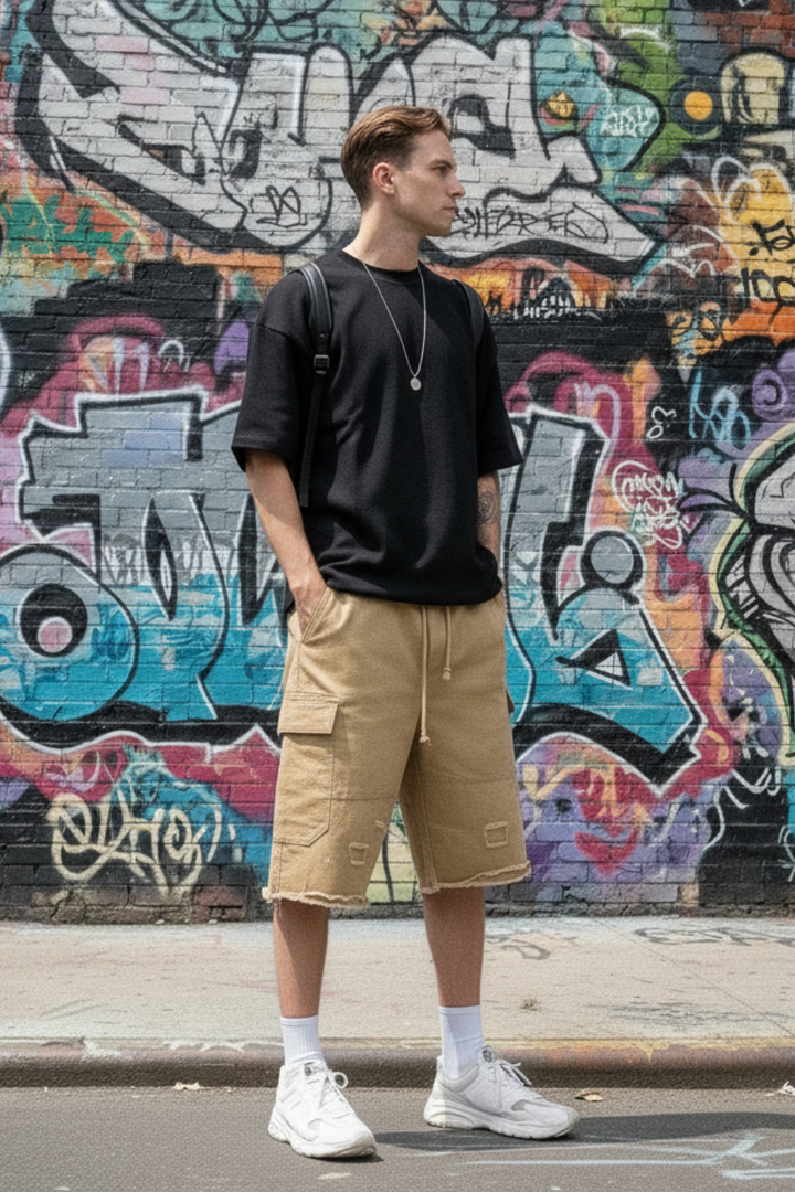 Beige jorts