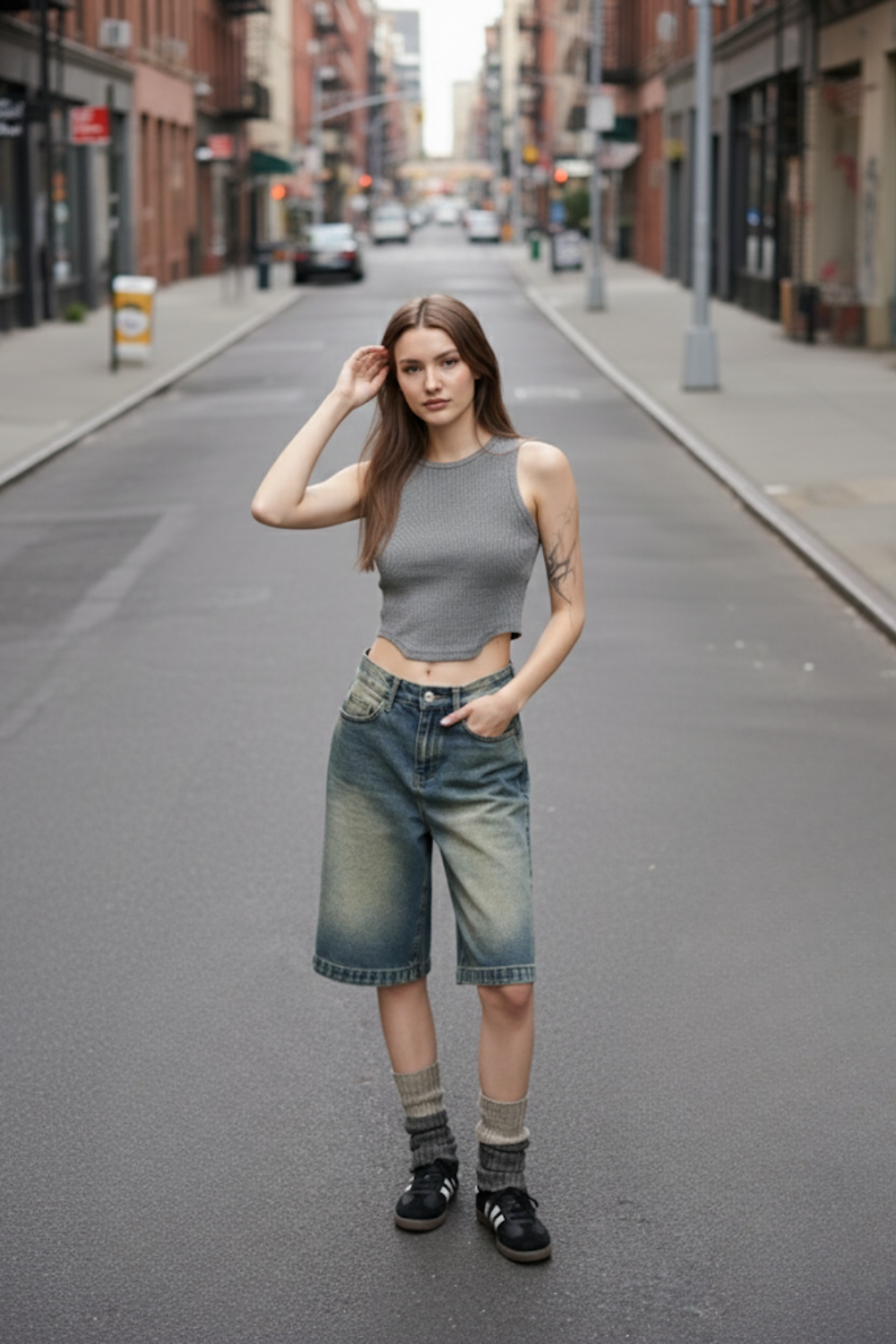 Jorts Hellblau