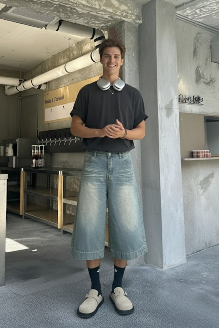 Dark grey jorts