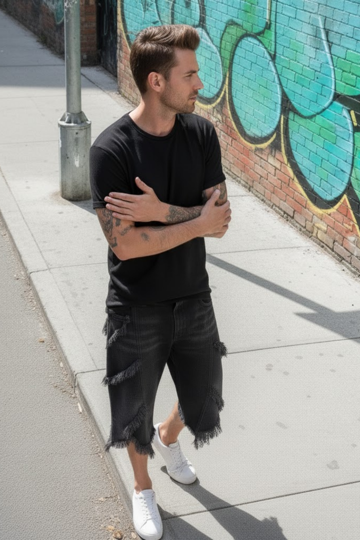 Black jorts