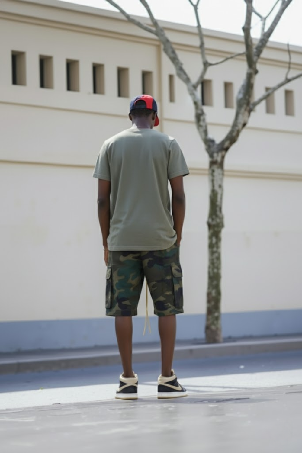 Camouflage jorts