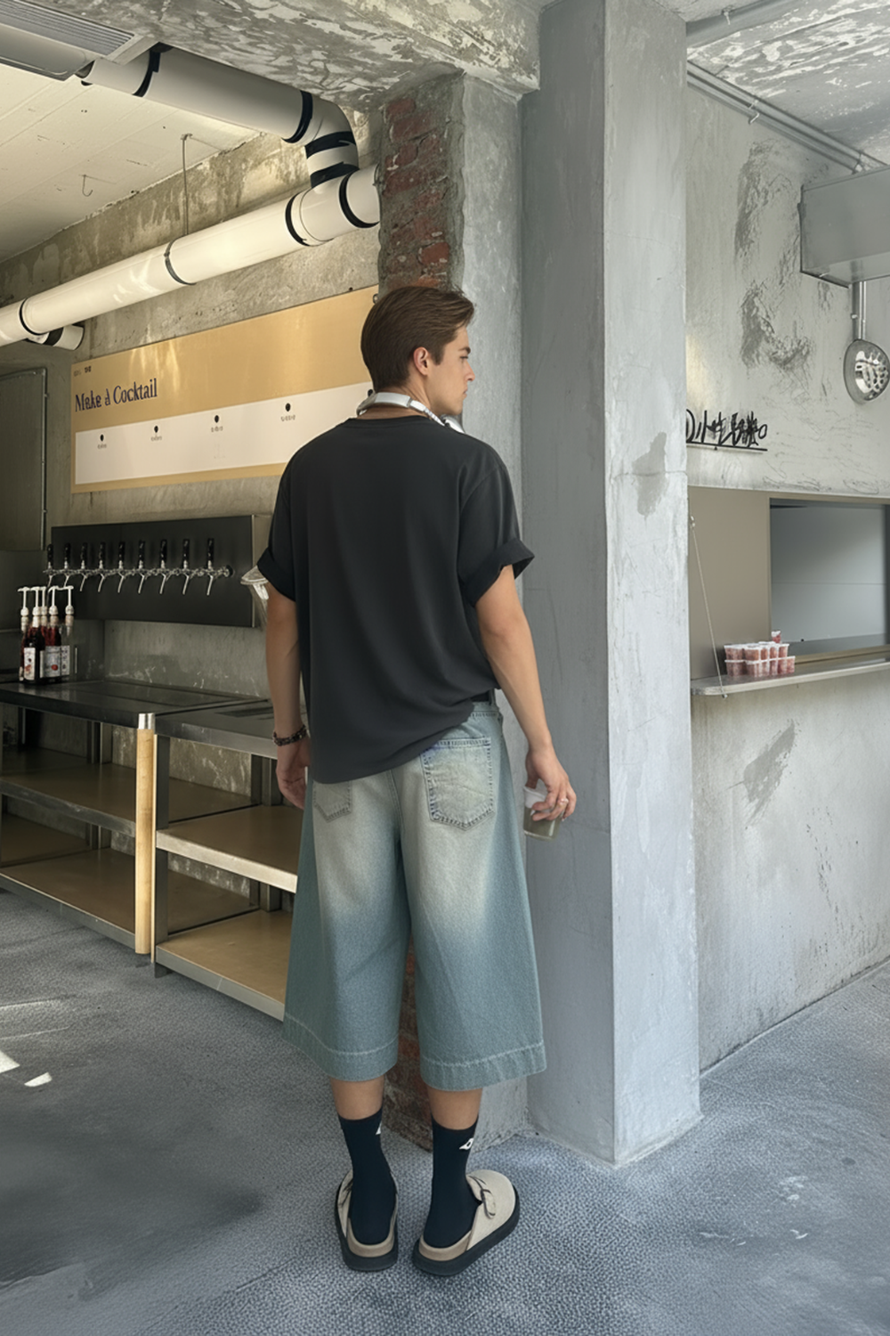 Dark grey jorts