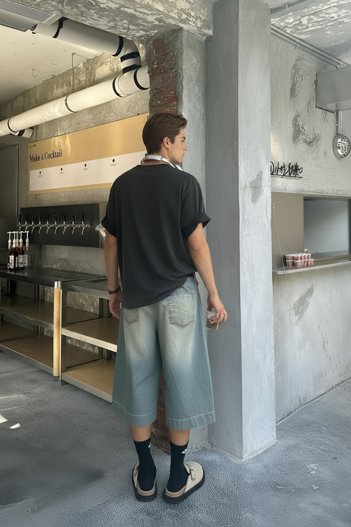 Dark grey jorts