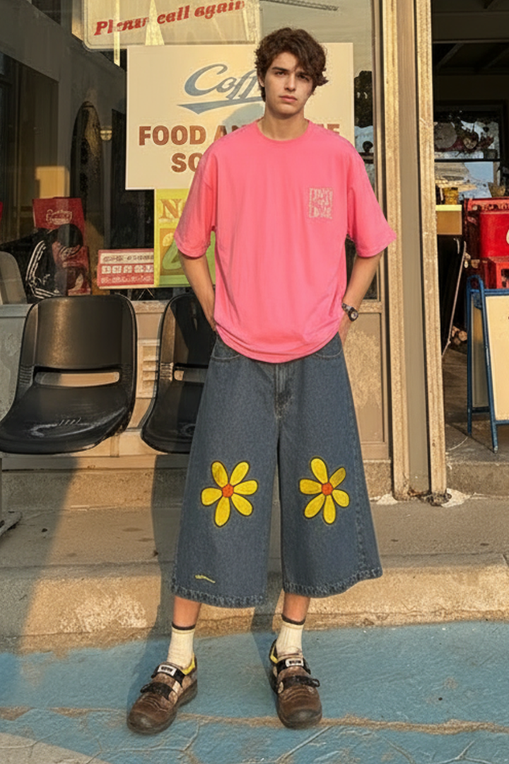 Patched jorts