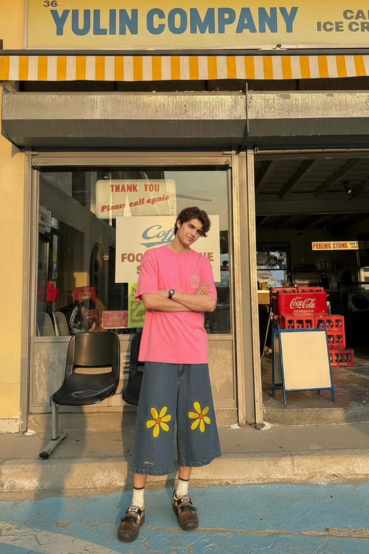 Patched jorts