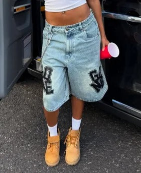 Blue jorts
